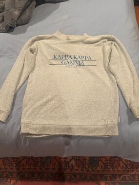 Kappa Kappa Gamma Cream Sherpa Crewneck Sweater